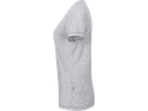 Damen-V-Shirt Classic XL ash meliert - 98% Baumwolle, 2% Viscose, 160 g/m²