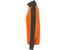 Zip-Sweatsh. Contr. Perf. S orange/anth. - 50% Baumwolle, 50% Polyester, 300 g/m²