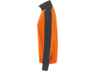 Zip-Sweatsh. Contr. Perf. M orange/anth. - 50% Baumwolle, 50% Polyester, 300 g/m²