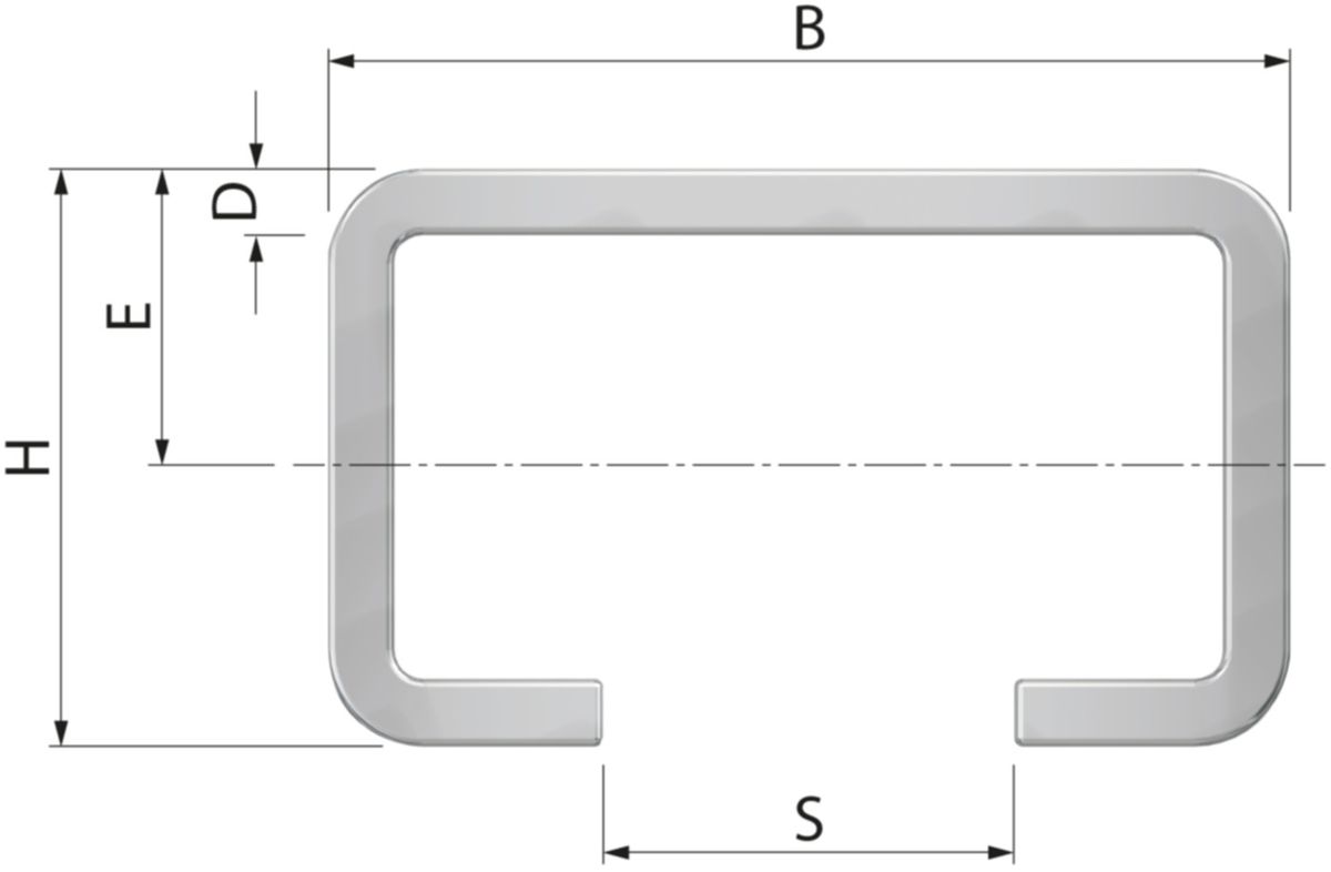 Montageschiene FLAMCO R0 HxB 18x28 mm - à 2 m, verzinkt