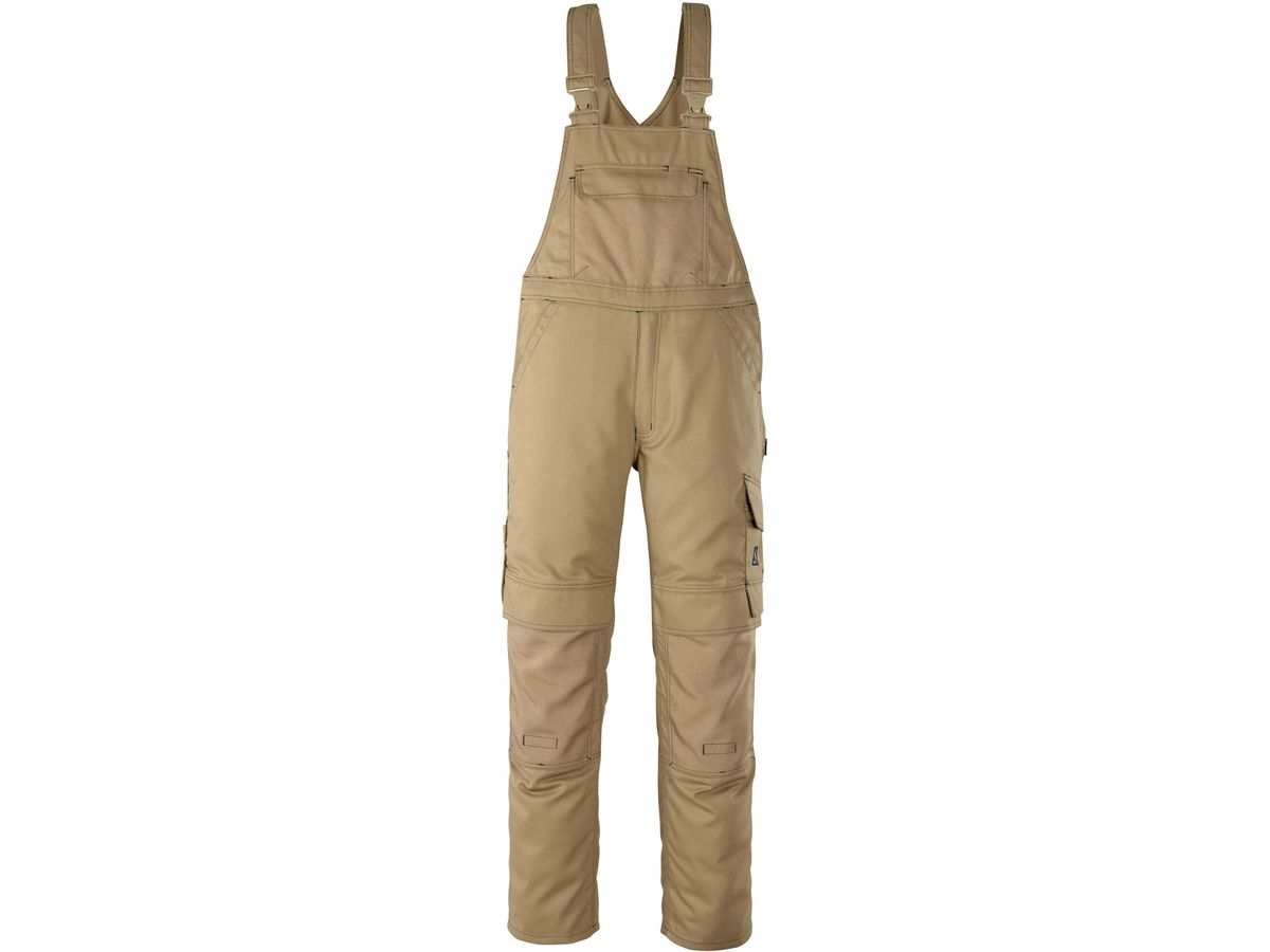 Orense Latzhose, Gr. 76C50 - khaki, 65% PES / 35% CO, 310 g/m²