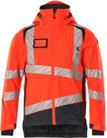 Winterjacke mit CLIMASCOT-Futter Gr. 2XL - hi-vis rot/schwarzblau