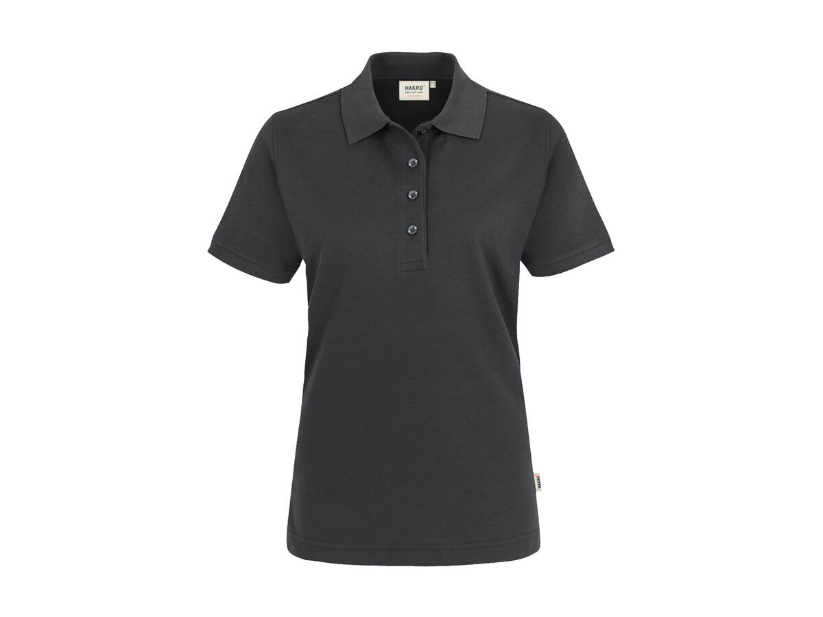 Damen Poloshirt Mikralinar, Gr. XS - karbongrau