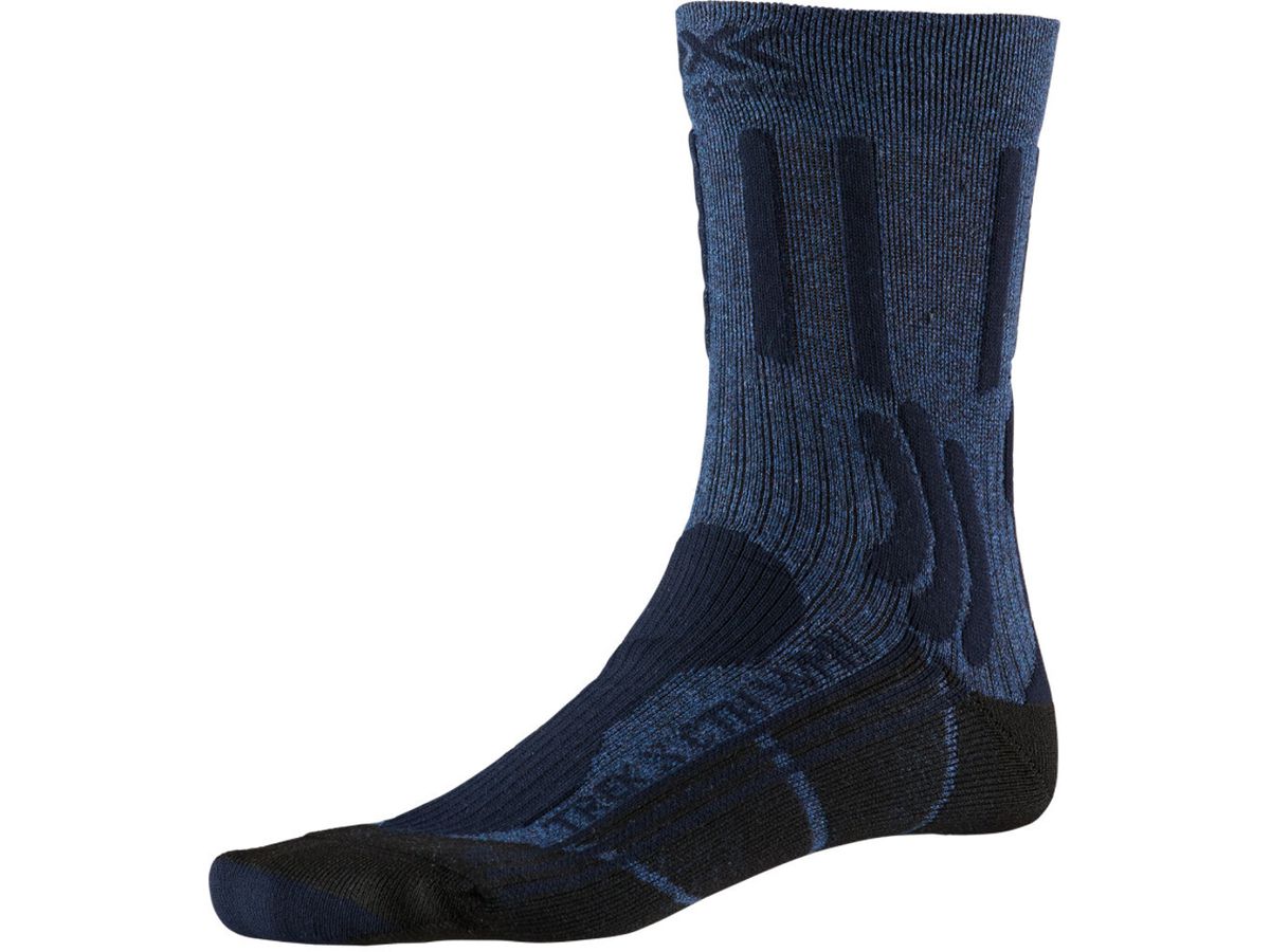 X-Socks Trek X CTN, Grösse 4 (45-47) - midnight blue melange / opal black