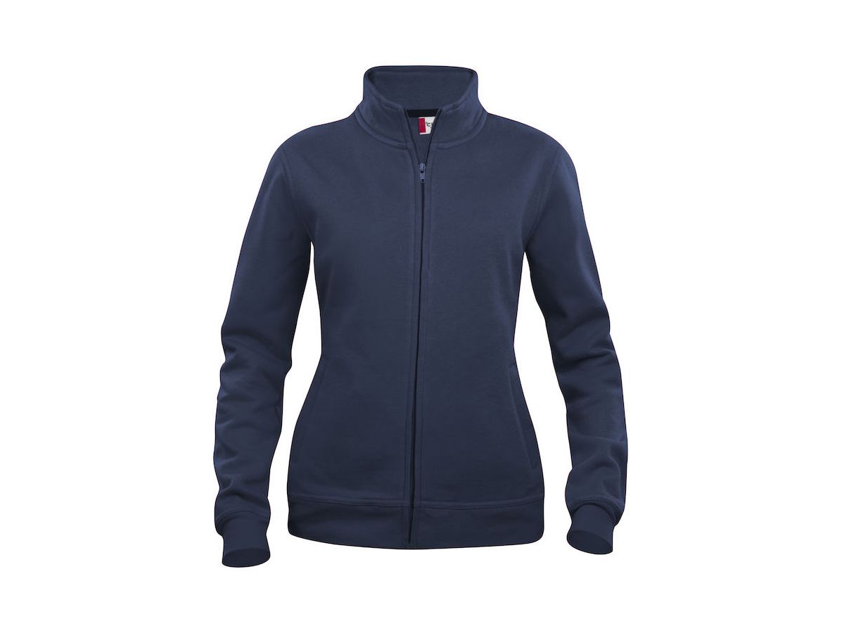 CLIQUE Basic Cardigan Sweatjacke Gr. L - dunkelmarine, 65% PES / 35% CO, 280 g/m²