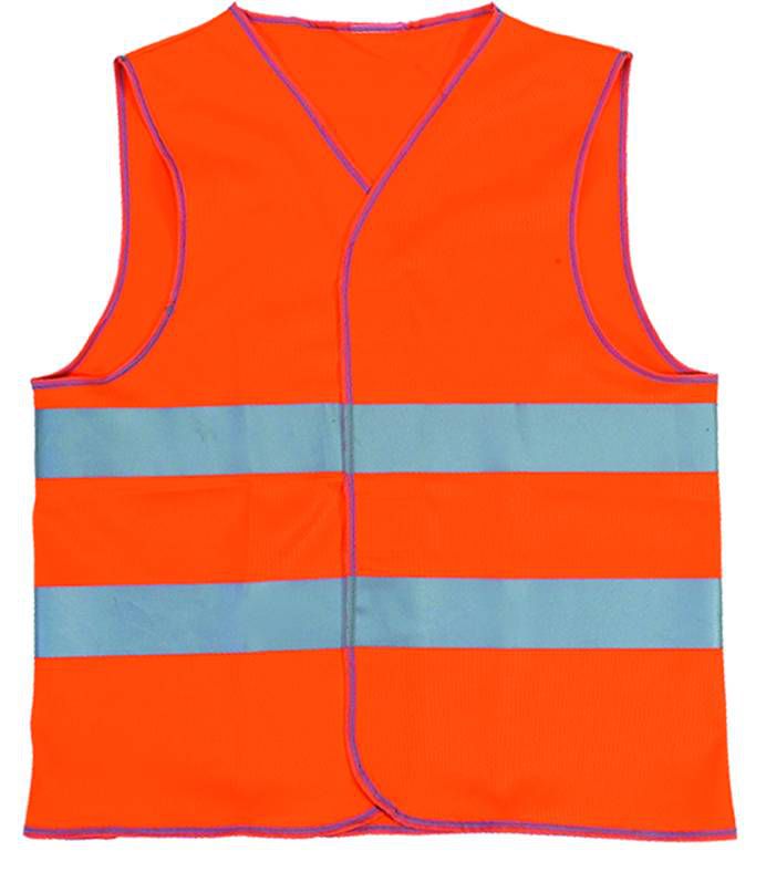 Warnschutzweste WARN-VEST - Polyester fruoriszierend m. 2 Reflexstr.