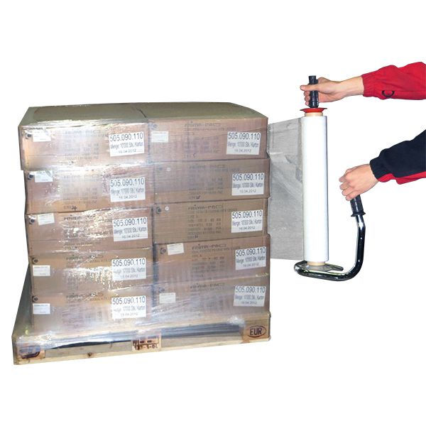 Abroller für Handstretchfolie verchromt - für Folienbreite 450-500 mm