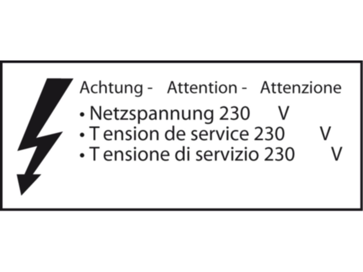 Kennzeichenungsaufkleber Raychem - LAB-ETL-CH-WHITE "Elektrisch beheizt"