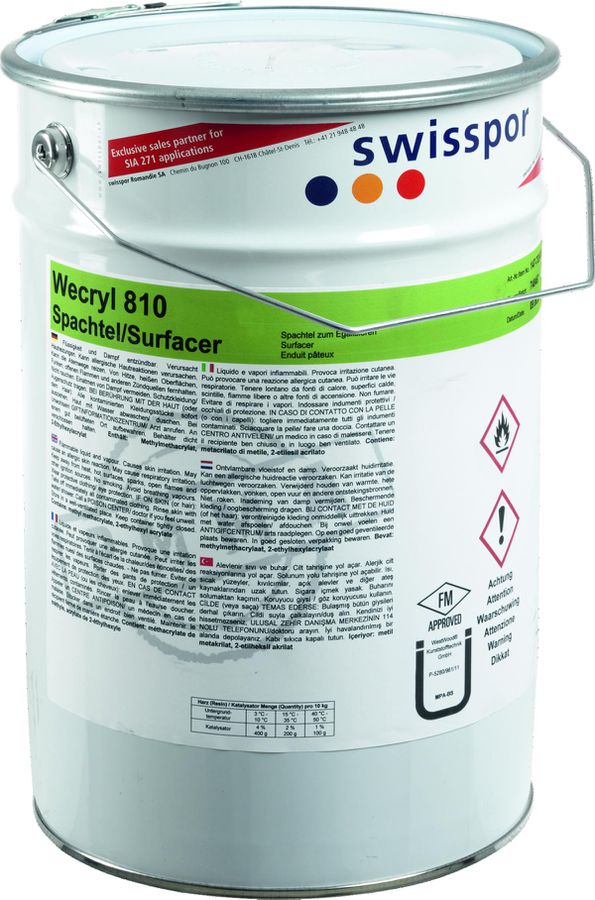 WestWood Wecryl 810 Poren-/Lunkenfüller - Spachtel zum Egalisieren