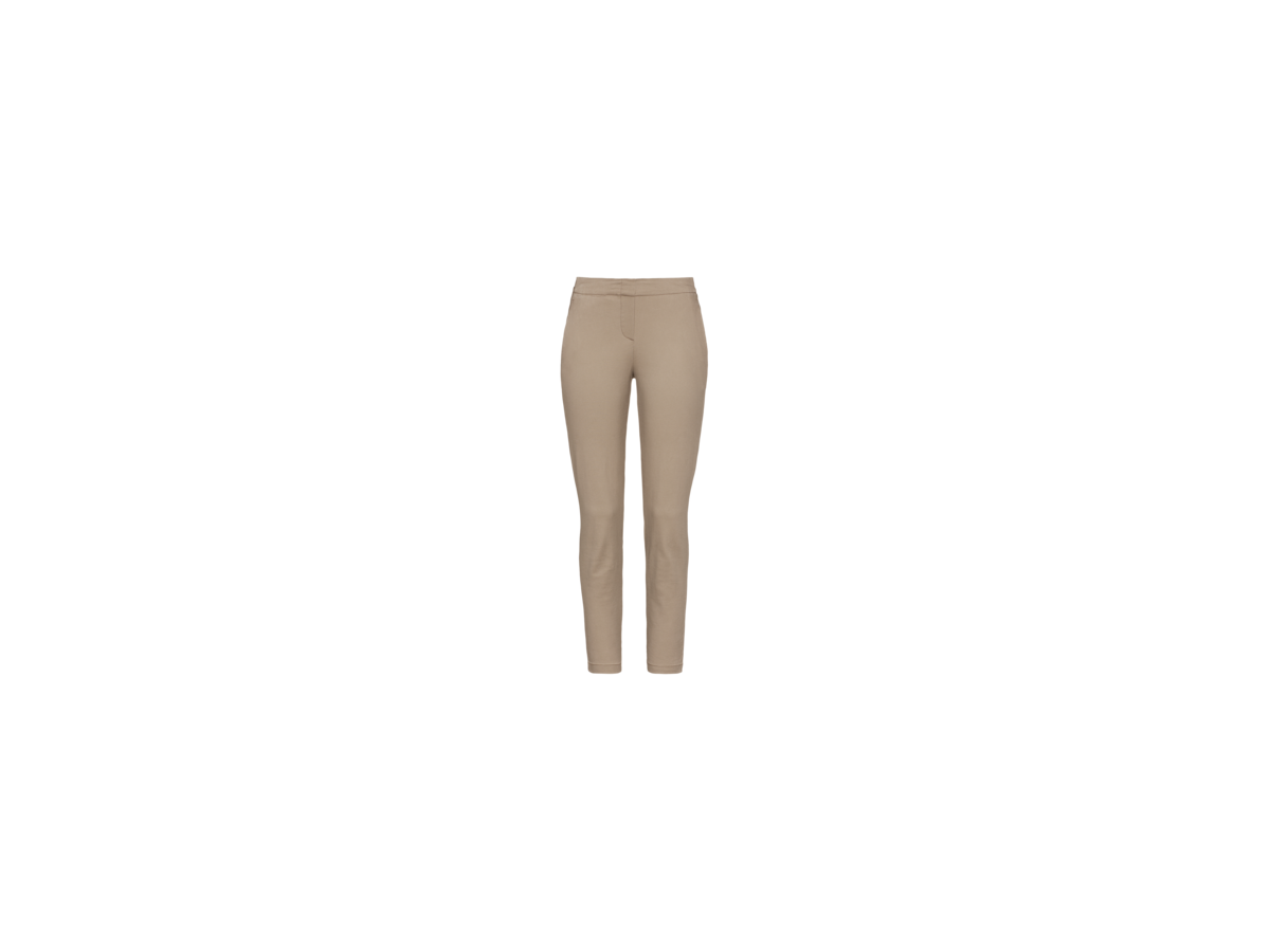 Damen-7/8-Hose Stretch, Gr. M - khaki, 98% CO / 2% Elasthan