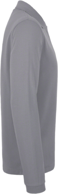 Longsleeve-Polosh. HACCP-Perf. 5XL titan - 50% Baumwolle, 50% Polyester, 220 g/m²