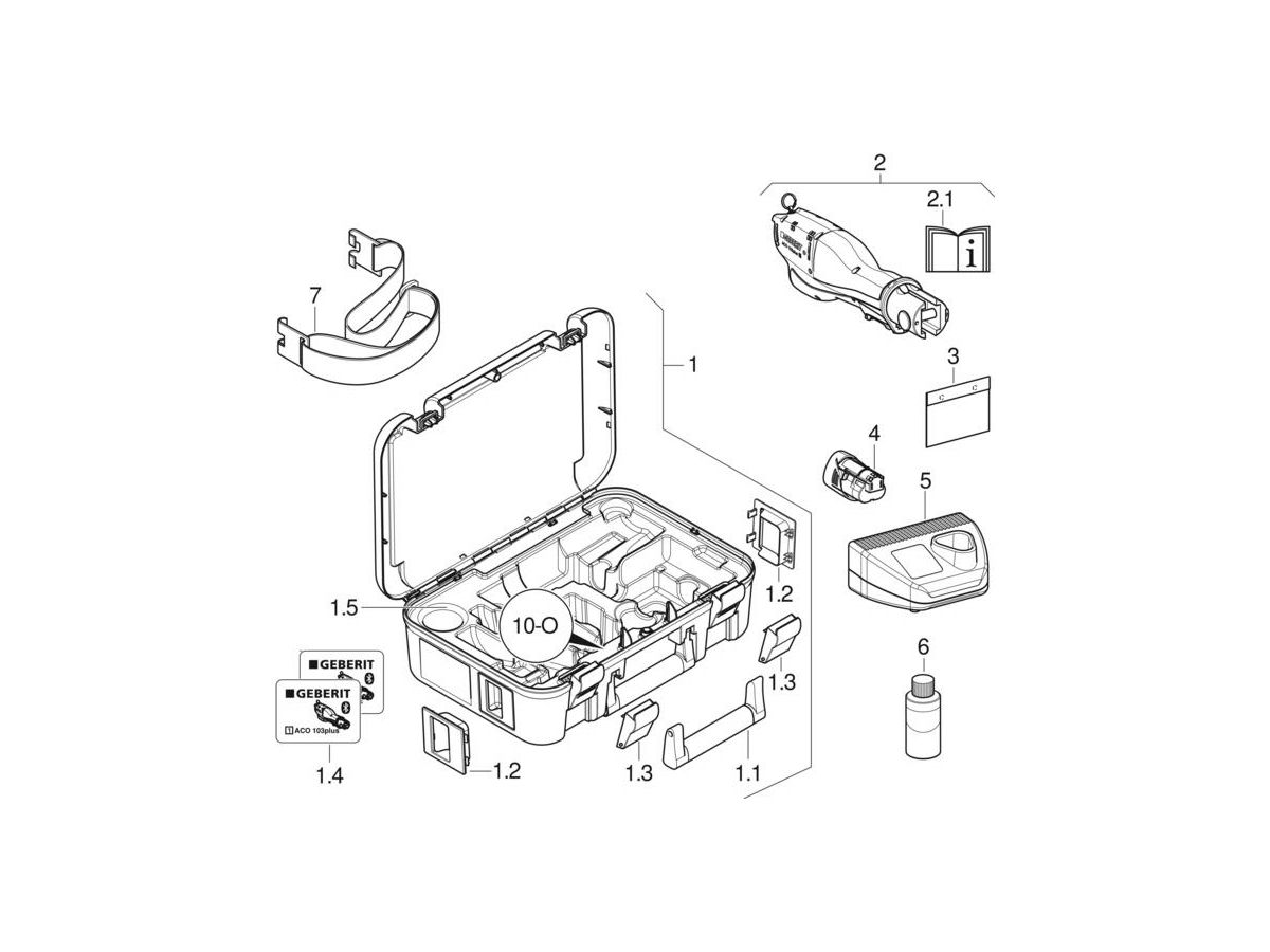 Geberit Koffereinsätze 10-O  FlowFit