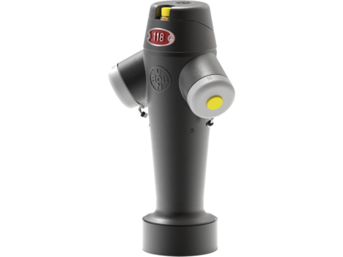 Hydrant Oberteil Fig. 5522 Classic - WeissAlu Schutzdeckel komplett rot, 2x55