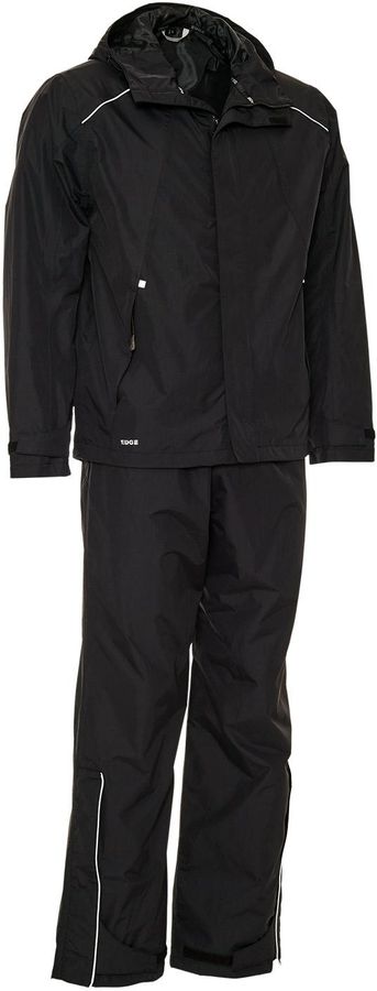 ELKA Outdoor Set-Jacke/Bundhose Gr. L - 100% Polyamid, Farbe: 010 schwarz
