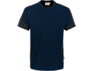 T-Shirt Contrast Perf. M tinte/anthrazit - 50% Baumwolle, 50% Polyester