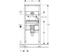 Geberit Duofix Element für Waschtisch - 130 cm Wandarmatur mit Unterputzfunktio