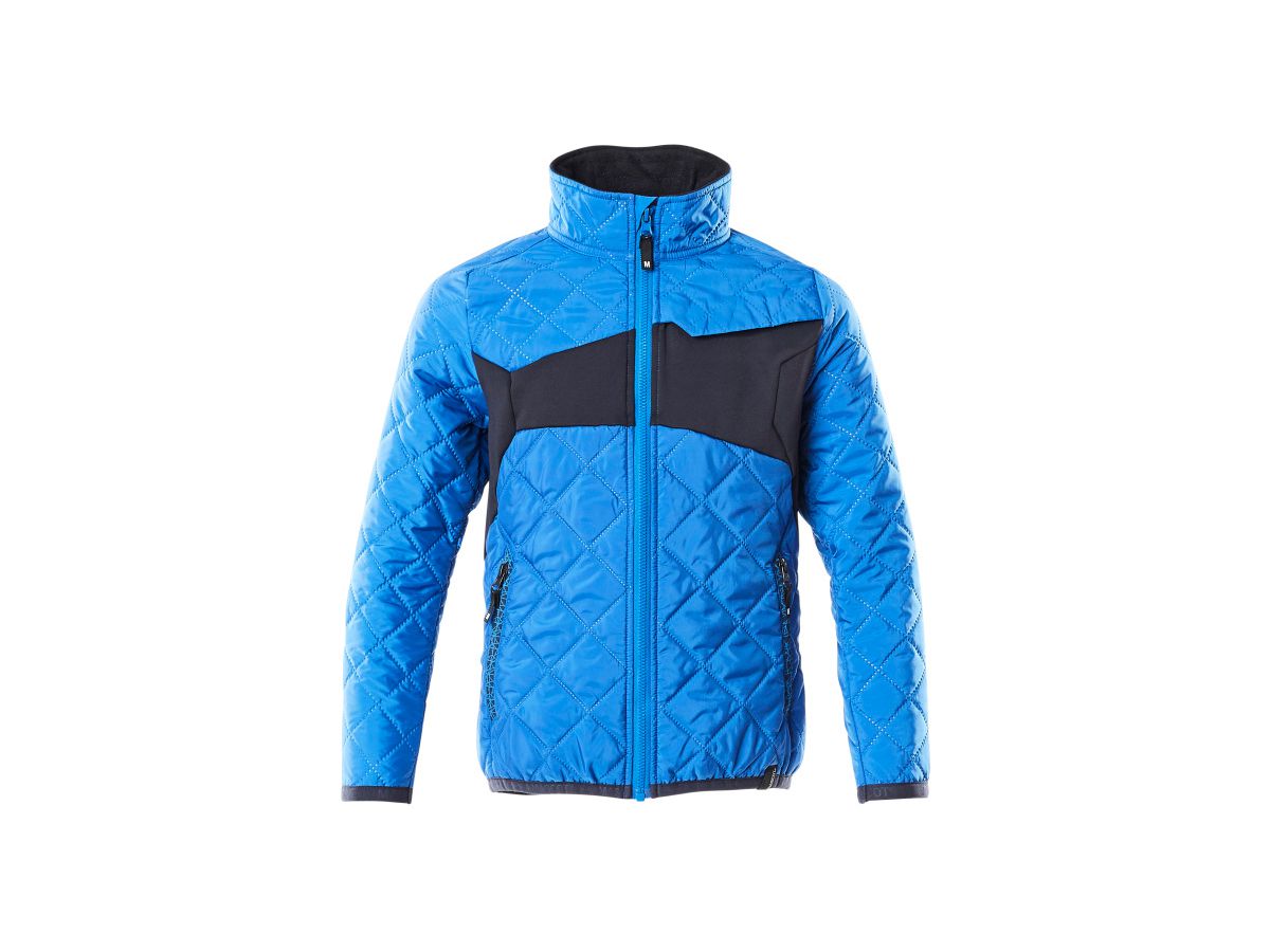 Jacke für Kinder mit CLIMASCOT Gr. 140 - azurblau/schwarzblau, leicht