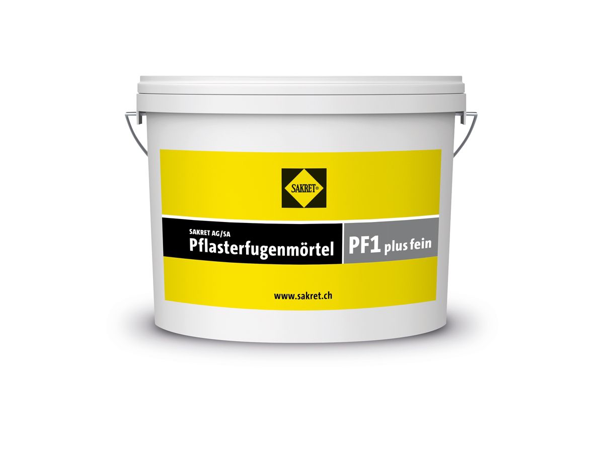 Sakret Pflasterfugenmörtel PF1 plus fein - anthrazit, Kessel à 25 kg