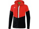 Squad Trainingsjacke mit Kapuze - rot/schwarz/weiss, 100% PES