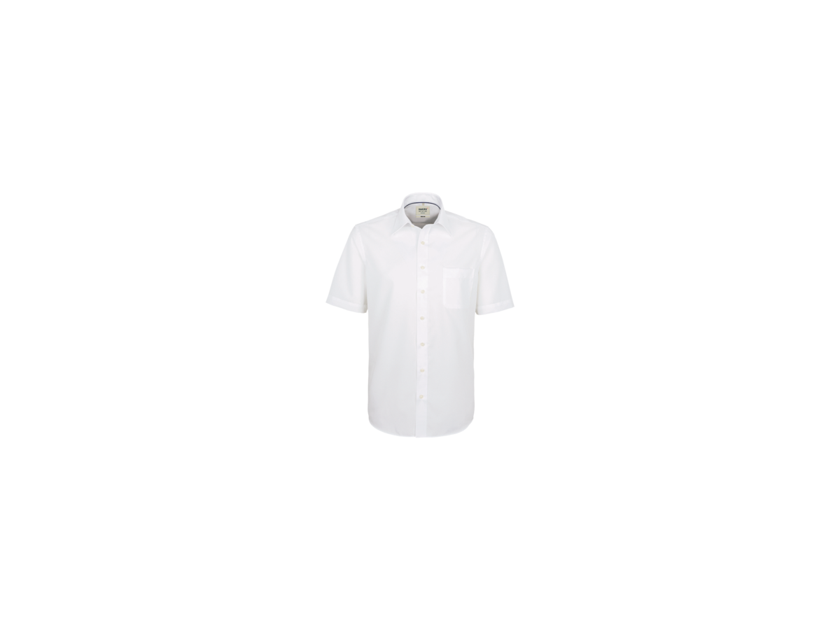 Hemd ½-Arm Business Gr. L, weiss - 100% Baumwolle