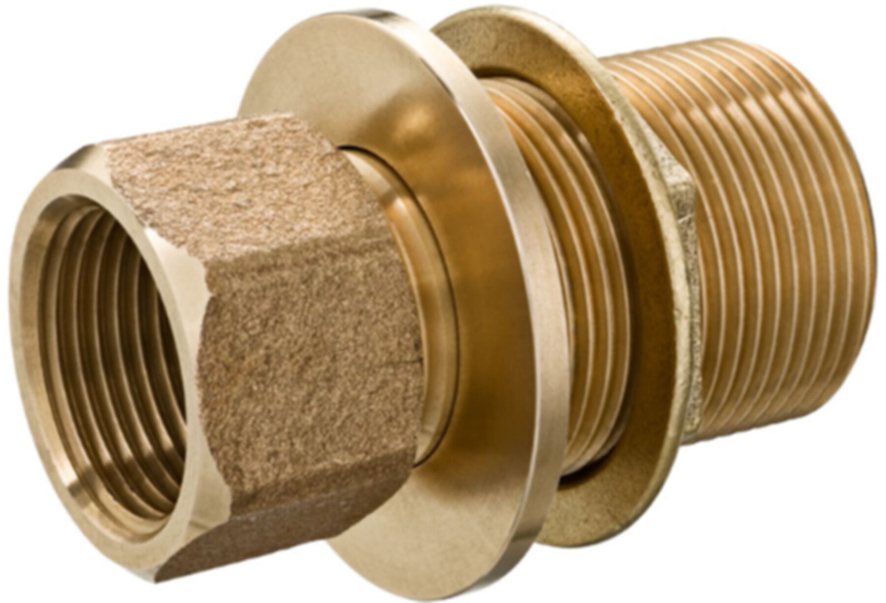 Ab-/Ueberlaufventil mit AG Rotguss