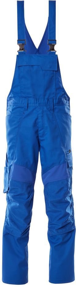 Latzhose mit Knietaschen - mit Stretch-Einsätzen, 65% PES / 35% CO