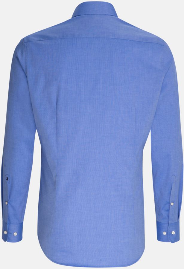 Kent Business Hemd MEN gewebt Gr. 36 - 1/1-lang, mittelblau, Fil a fil, 100% CO