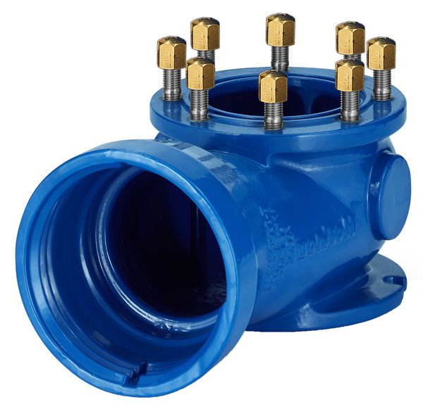 Einlaufbogen vonRoll Schraubmuffe DN125 - inkl. Schrauben und Dichtung