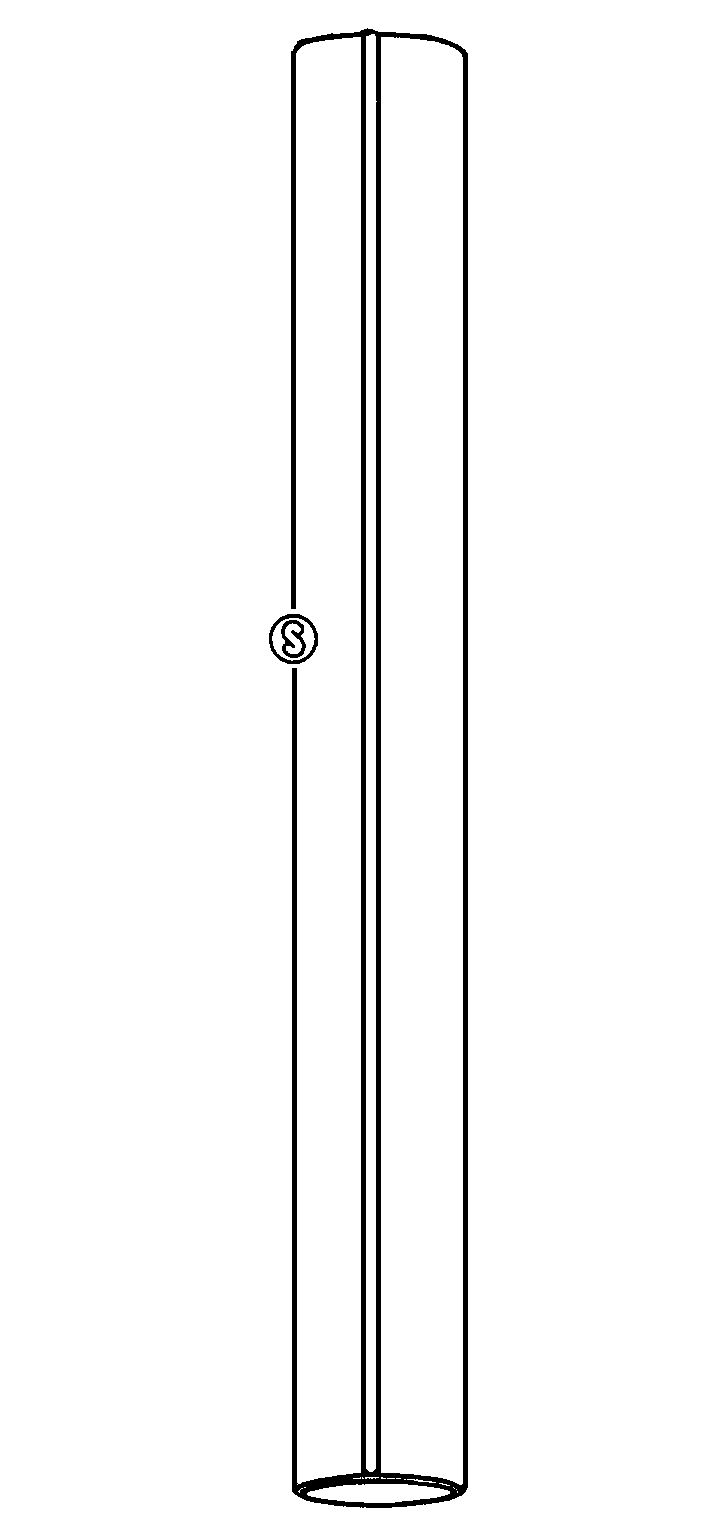 Ablaufrohr gefalzt - Nr.200