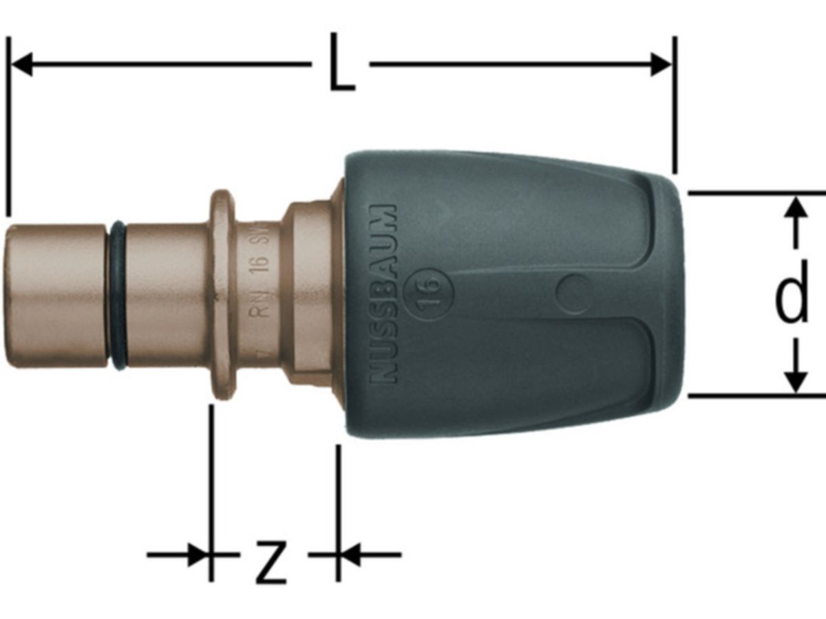 Optiflex prOfix Übergang - mit Stecknippel zu Mepla-Fix