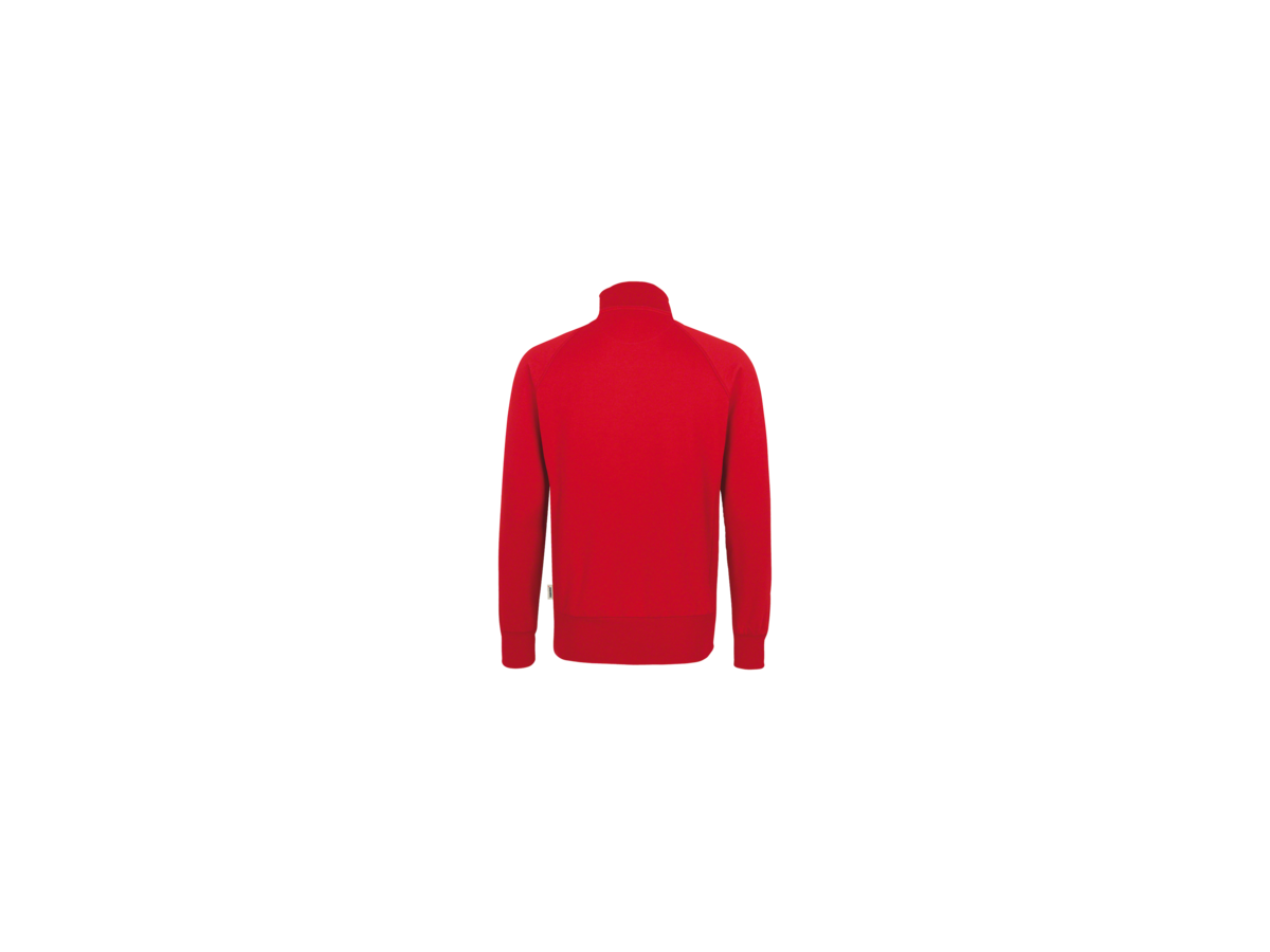 Sweatjacke College Gr. L, rot - 70% Baumwolle, 30% Polyester, 300 g/m²