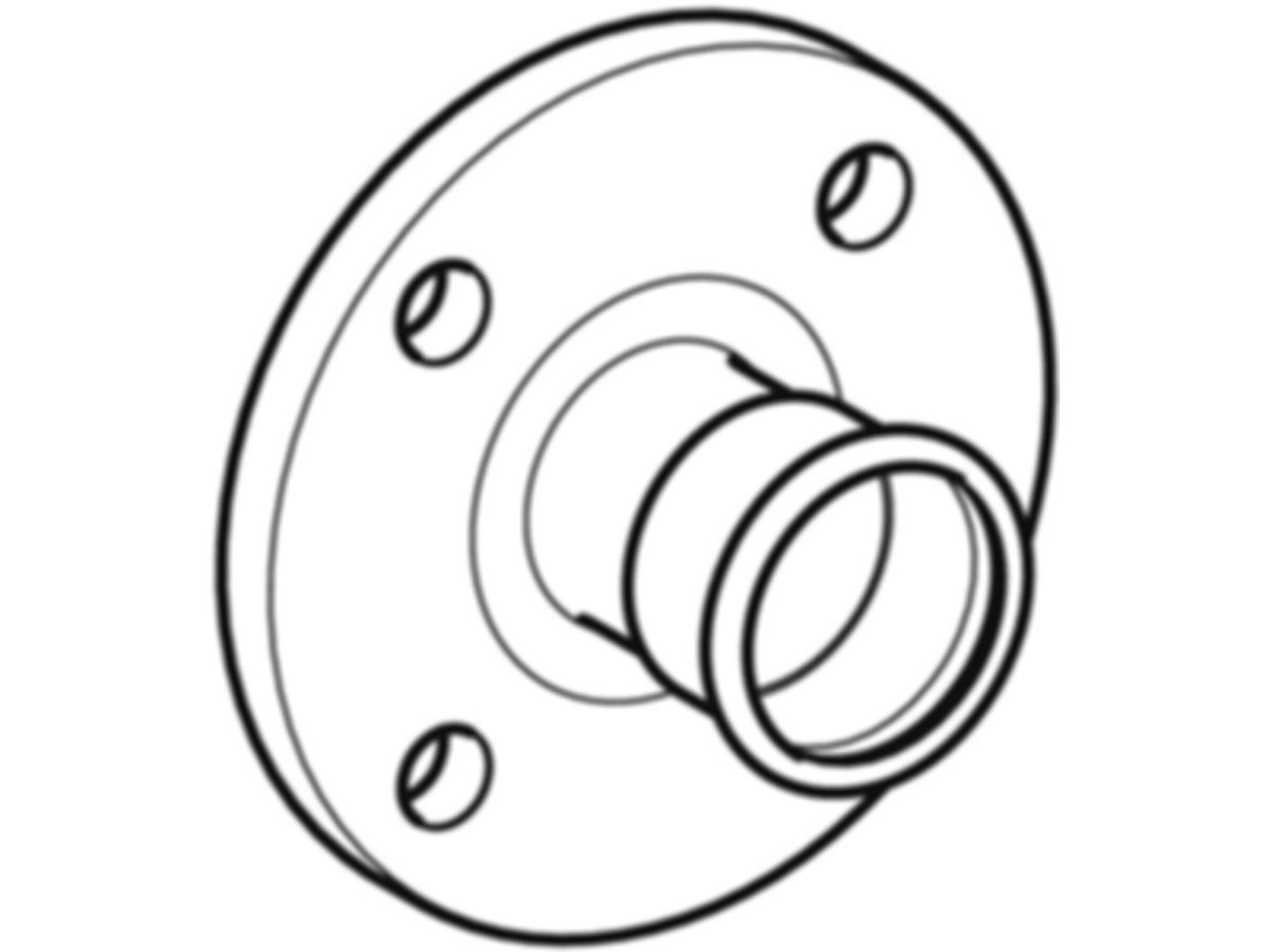 MPF-Flansch mit Muffe PN 6 88.9 mm ND50 - Nr. 23750