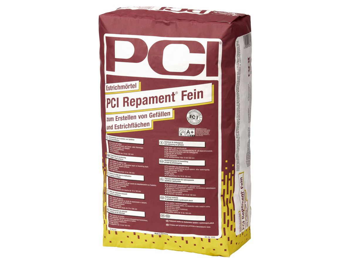 PCI-Repament Fein - für Gefälle und Estrichflächen