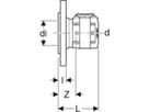 Flansche mit Presseinheit - GEBERIT FlowFit D 18.5 cm