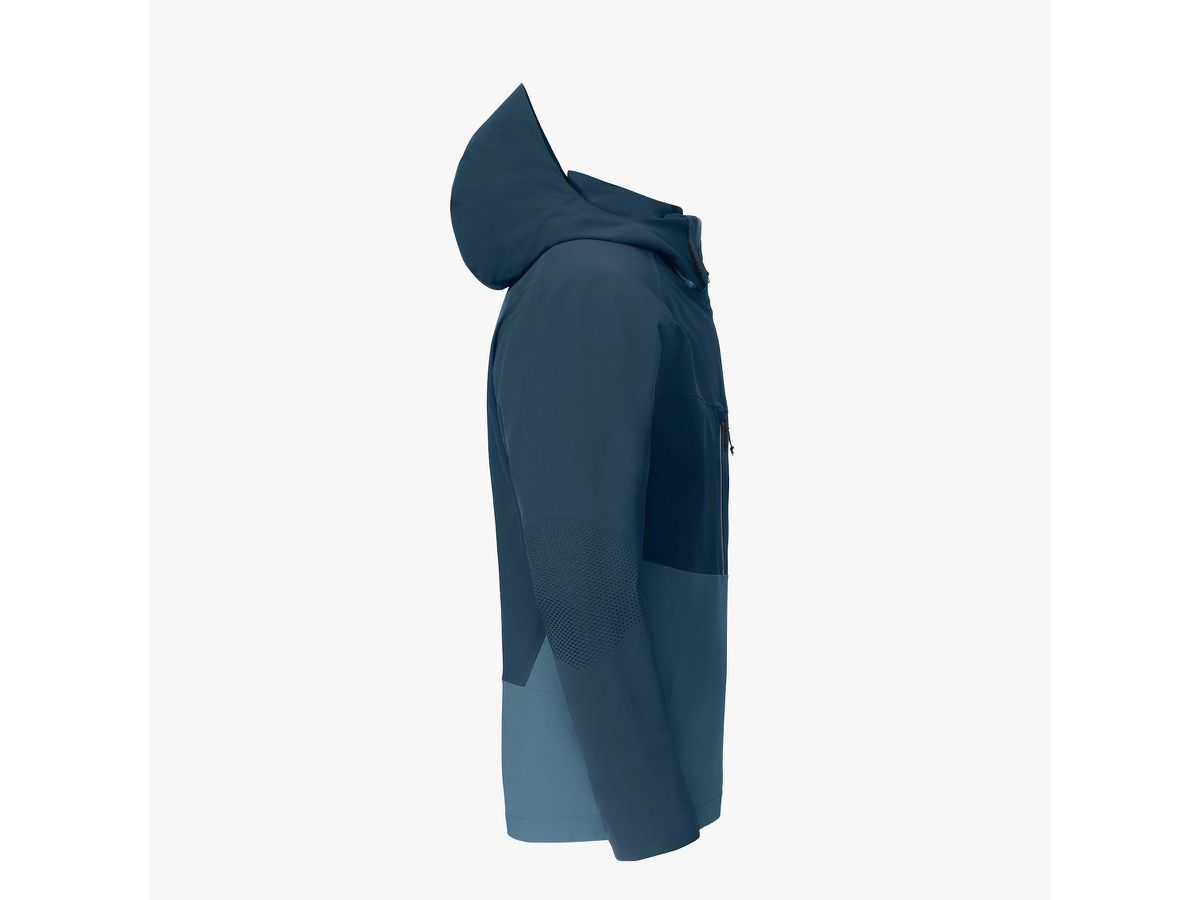 Wetterschutzjacke Zipln Herren Gr. L - 88%Nylon 12%Elasthan, blau