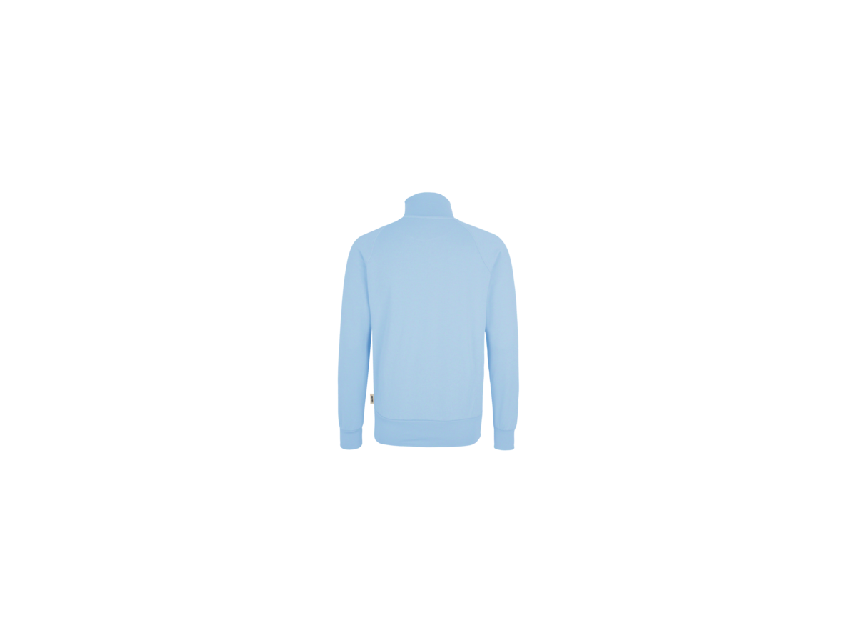 Sweatjacke College Gr. M, eisblau - 70% Baumwolle, 30% Polyester, 300 g/m²