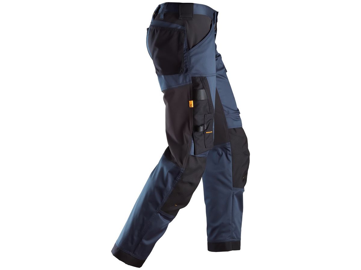AllroundWork Arbeitshose, Gr. 62 - marineblau-schwarz, Stretch Loose Fit