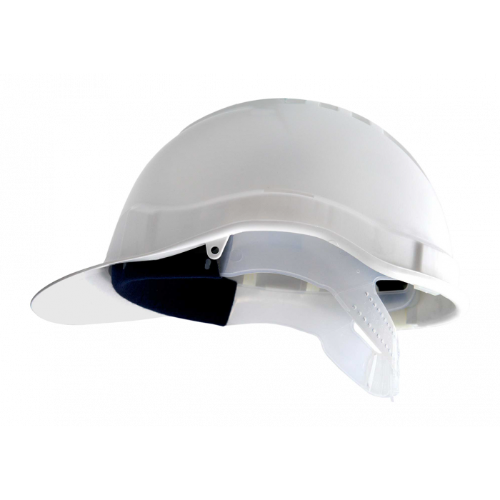 Schutzhelm Articap II weiss - mit Textilbänderung und Druckverschluss