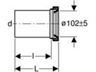 Geberit PE Stand-WC-Manschette - 2 Deckkappen; Dichtung