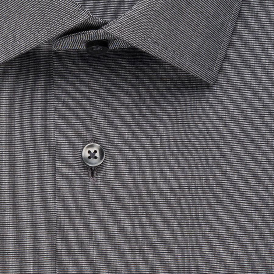 Business Kent Hemd MEN 1/2 gewebt Gr. 37 - anthrazit 100% CO