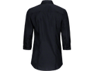 Bluse Vario-¾-Arm Perf. Gr. 3XL, schwarz - 50% Baumwolle, 50% Polyester