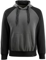 Regensburg Kapuzensweatshirt Gr. 2XL - dunkelanth./schw. 60% CO/40% PU 340 g/m2