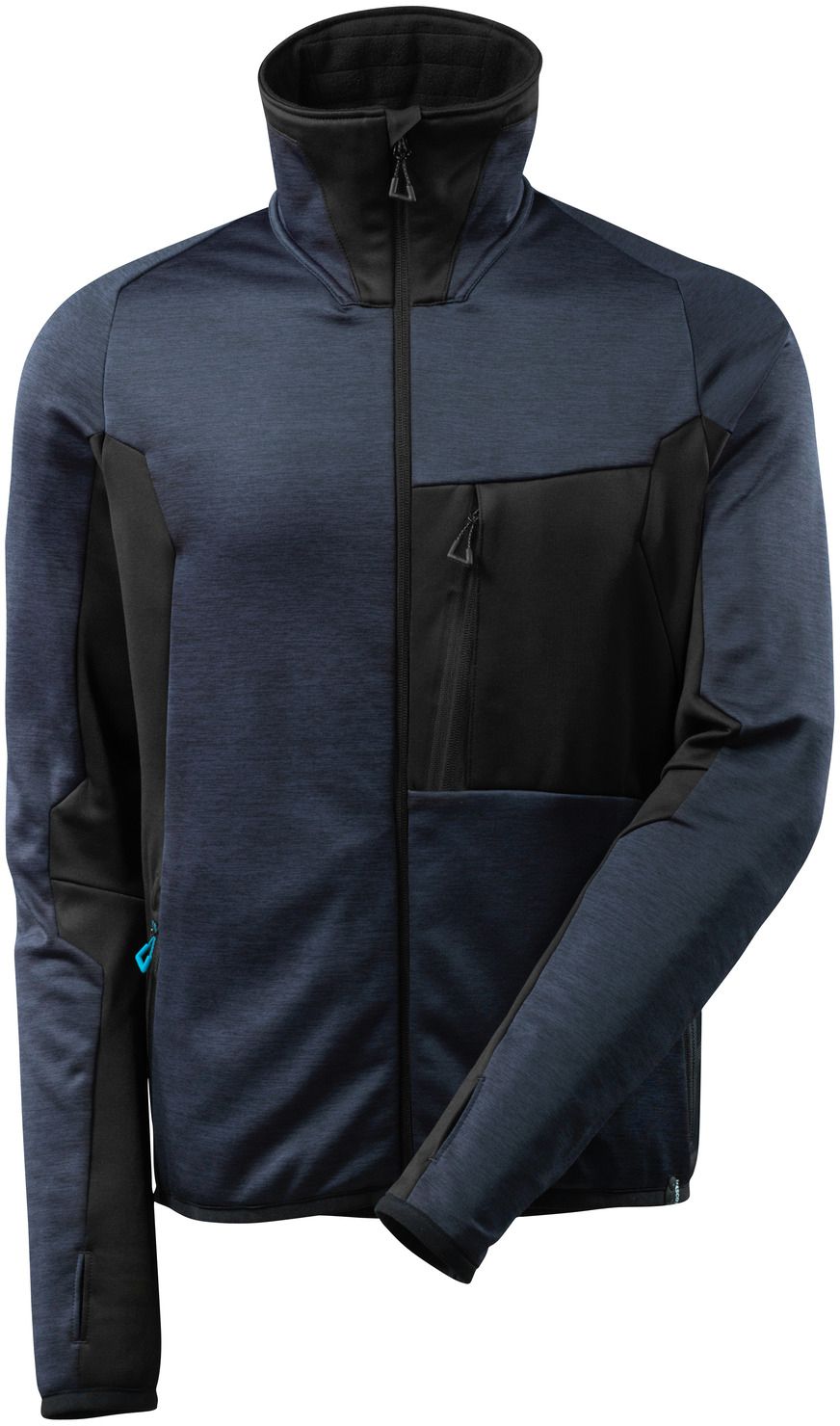 MASCOT Advanced Fleecepullover Gr. 2XL - dunkelmarine/schwarz, hoher Kragen