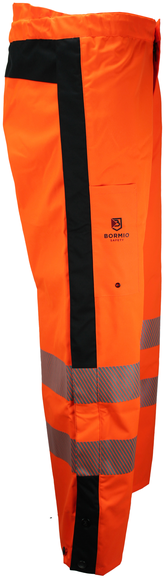 Bormio Speer Regenjacke aus Polyester - orange/schwarz, mit 3M Reflektoren