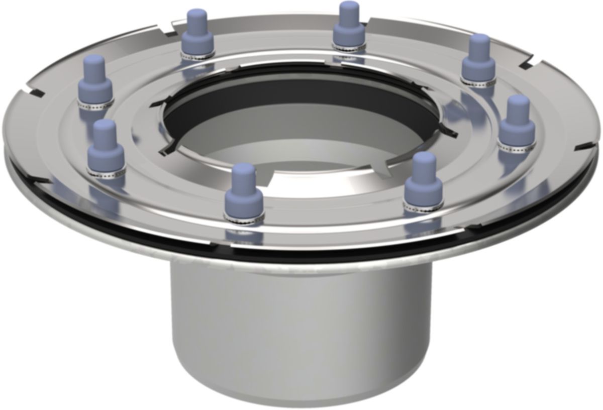 Geberit Aufsatz Pressdichtungsflansch - zu Bodenablauf 13 x 13 cm