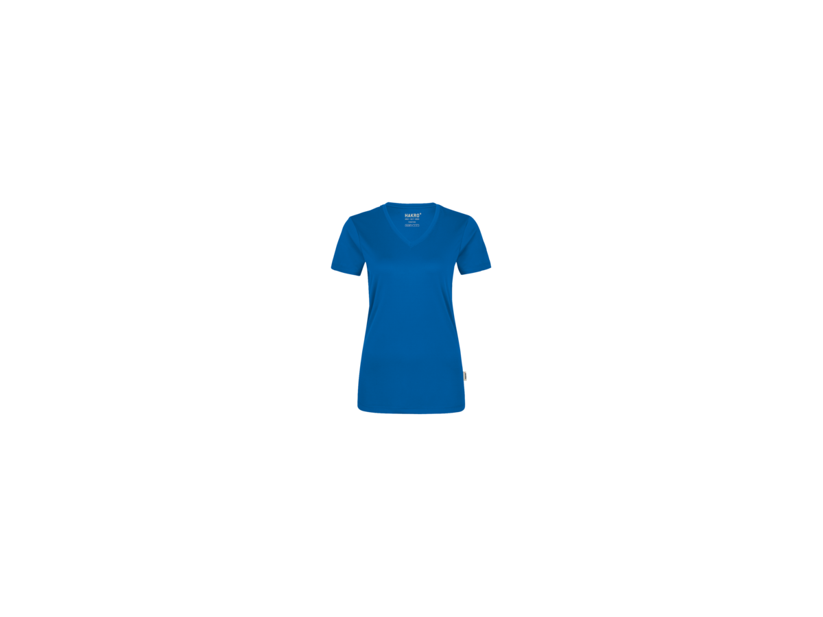 Damen-V-Shirt COOLMAX Gr. XL, royalblau - 100% Polyester, 130 g/m²