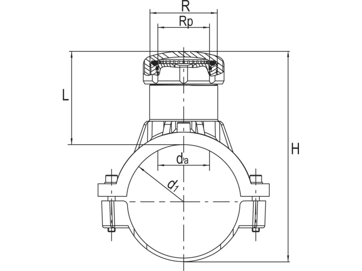 Sperrblasenarmaturen ALIAXIS FRIALEN SPA - d1 63 mm