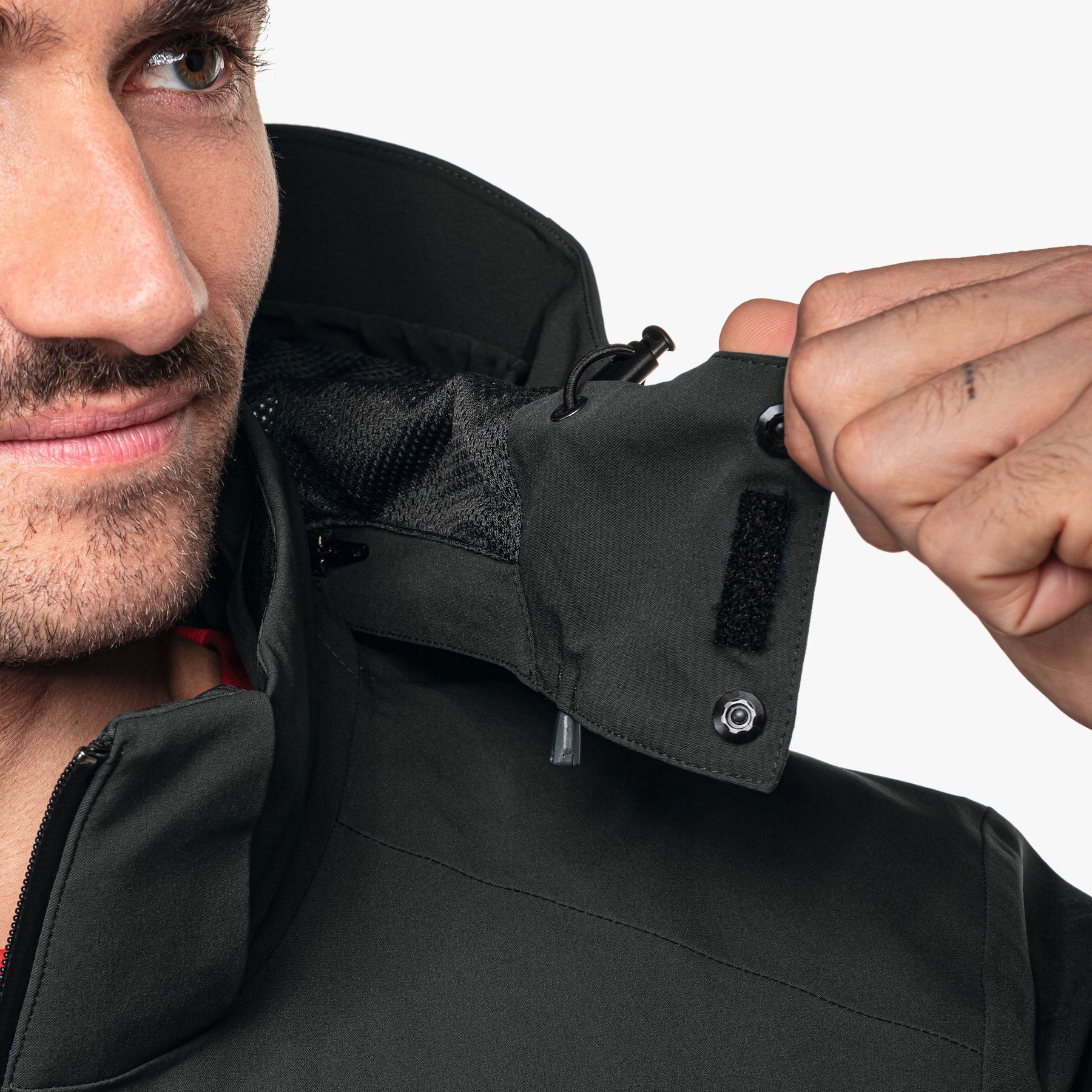 Wetterschutzjacke Zipln Herren Gr. XL - 88%Nylon 12%Elasthan, grün