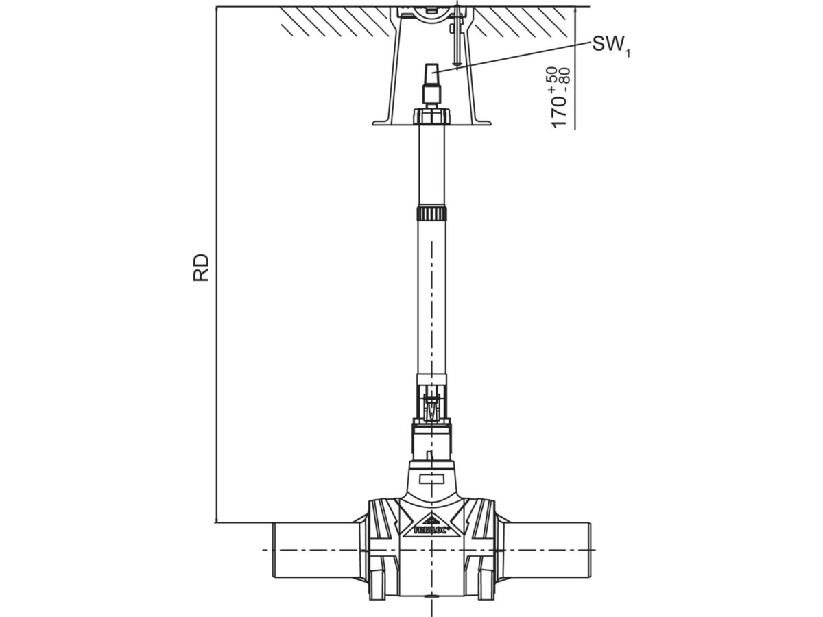 Einbaugarnituren ALIAXIS FRIALEN FBS - feuerverzinkt 0.90-1.3 m