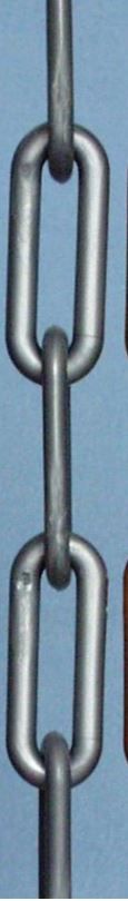 Kunststoffkette Ø 10mm Glieder 88x32mm - Bnd. à 25m  Farbe grau Regenablauf